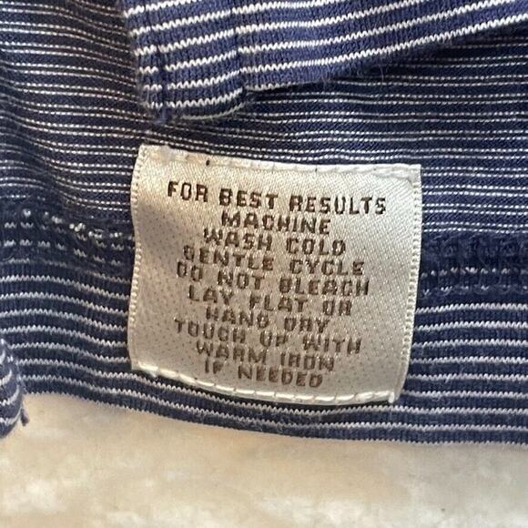 Peter Millar Shirt Mens Extra Large Blue Striped Polo Golf Crown Preppy Casual - Picture 5 of 9